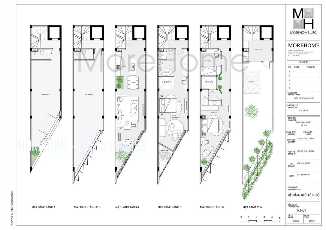 Thiết kế kiến trúc nhà phố Lạc Long Quân
